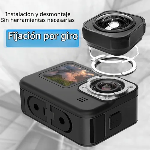 Vista 2 de Max Lens mod Compatible con GoPro HERO9/10/11/12 Negro