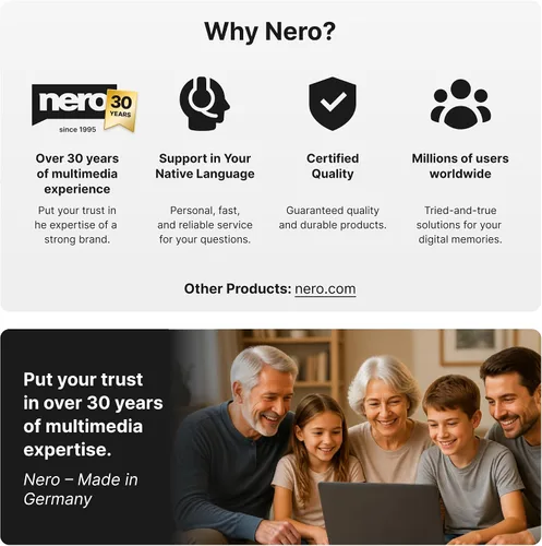 Vista 3 de Nero Burn Express 4 Burn CD DVD Bluray Copy Rip Convert Backup Protect 1 PC Windows 10 / 8 / 7
