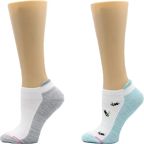 Vista 13 de Dr. Motion calcetines de compresión de corte bajo para mujer, 2 piezas