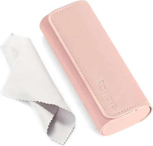 Vista 20 de RayLove Hard Shell Glasses Case, Lightweight Leather Eyeglass Case, Travel-Friendly Sunglasses Protector for Men & Women