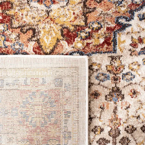 Vista 7 de SAFAVIEH Bijar Collection - Alfombra decorativa de 2 pies 3 pulgadas x 4 pies, marfil y óxido, diseño oriental envejecido, no desprende pelusa