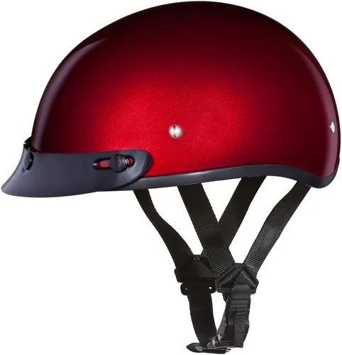 Vista 15 de Casco de Motocicleta Medio Casco - Ligeros y Elegantes, Aprobados por el Departamento de Transporte (DOT) para Adultos - Perfectos para Hombres