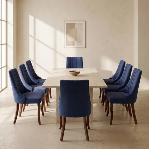 Vista 27 de Sillas de Comedor - Juego de 2 sillas de comedor modernas de mediados de siglo, tapizadas de tela con respaldo alto, sillas de cocina y comedor