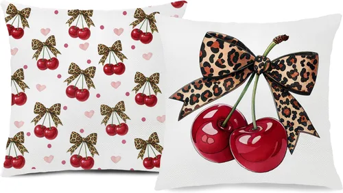 Vista 14 de Trendy Leopard Cheetah Print Pillow Covers 18x18 Set of 4