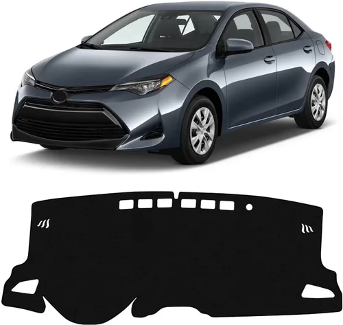 Vista 11 de KUST Funda negra para salpicadero compatible con Tesla Modelo Y Modelo 3 2017-2023, accesorios para el modelo Y Modelo 3, tapete antideslizante