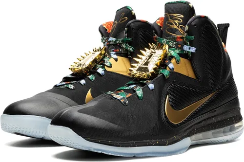 Vista 2 de Nike Reloj Lebron 9 DO9353 001 The Throne 2022 para hombre, talla 8.5, negrodorado metálico, NegroDorado metálico