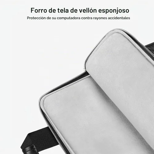 Vista 6 de MOSISO Vertical Laptop Bag, Computer Bags Negro