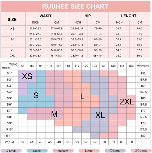 Vista 6 de RUUHEE Leggings de entrenamiento sin costuras con levantamiento de durazno para mujer, cintura alta, pantalones de yoga