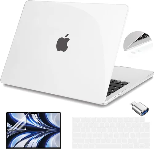 Vista 13 de Teryeefi Funda compatible con M3 MacBook Air de 15 pulgadas 2023 2024 versión A3114/A2941, carcasa rígida de plástico con cubierta de teclado