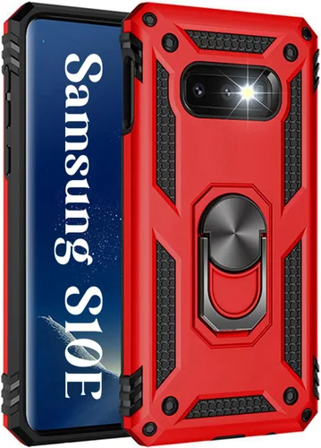 Vista 40 de Korecase - Carcasa para Samsung Galaxy S10E con soporte de anillo, color Negro