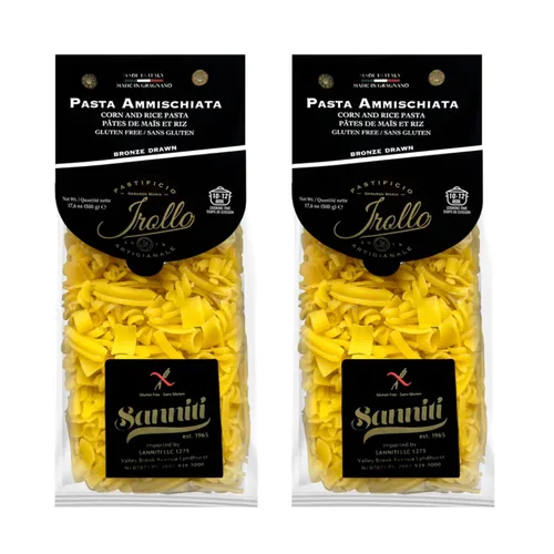 Vista 15 de Sanniti Pasta mixta artesanal sin gluten Ammischiata di Gragnano Importada de Italia, 17.6 oz