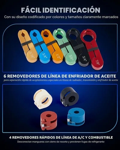 Vista 4 de Orion Motor Tech Master - Juego de herramientas de desconexión rápida, 25 piezas de herramientas de desconexión de línea para sistemas