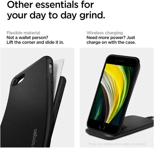 Vista 7 de Spigen - Funda Liquid Air Armor para iPhone 7 / iPhone 8 de diseño flexible durable y de fácil agarre para Apple iPhone 7 (2016) / iPhone 8 (2017)