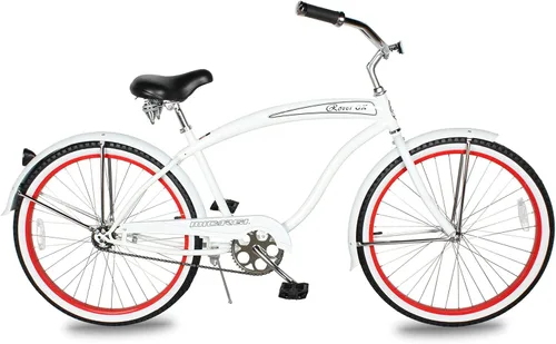 Vista 22 de MICARGI Bicicleta híbrida para adultos de 24/26 pulgadas, bicicleta híbrida de 1/7 velocidades para mujeres, hombres, personas mayores, bicicleta
