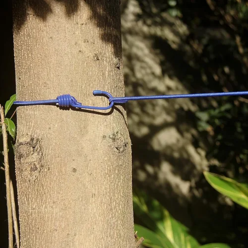 Vista 4 de HAWATOUR Clothesline - Equipo de campamento, tendedero retráctil portátil con 12 pinzas para la ropa para viajes y vehículos recreativos, accesorios