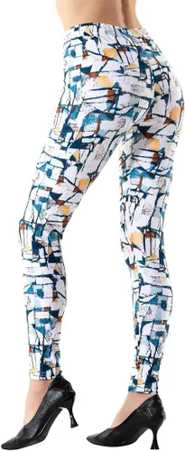 Vista 11 de Ndoobiy pantalones de yoga para mujer, pantalones de entrenamiento básicos, leggings impresos, leggings suaves y mantecosos Un juego