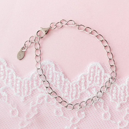 Vista 5 de Cherished Moments Charm Bracelet, .925 Sterling Silver plateado-medio (1-5 años)