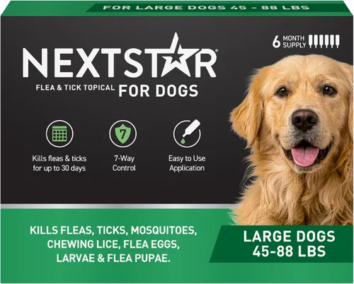 Vista 10 de NextStar Perros tópicos de pulgas y garrapatas pequeños, 7 vías, 1 mes