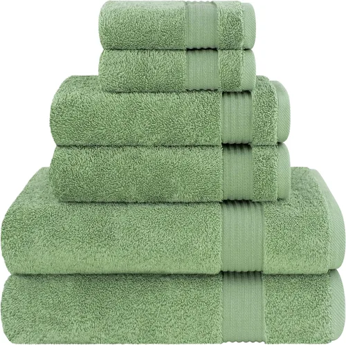 Vista 25 de Cotton Paradise Juego de 2 toallas turcas de 100 % algodón, suaves, absorbentes, de secado rápido, juego de 2 toallas de baño de 35 x 70 pulgadas