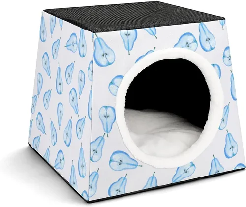 Vista 15 de Fashion Capsule Pet Waterloo plegable Cat House Cat Bed Cat Sofá 3 en 1 Diseño para mascotas pequeñas Pastel Púrpura Corazón