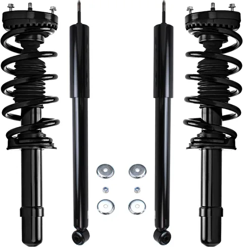 Vista 37 de Detroit Axle - Puntales y Amortiguadores para Chevy Traverse Buick Enclave GMC Acadia Saturn Outlook 2007-2012, 2 puntales delanteros con resorte