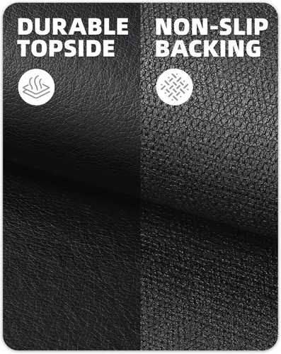 Vista 7 de Color&Geometry Tapete de cuero ultra fino antiarañazos para protección del suelo duro, 36 x 47 pulgadas, impermeable, antideslizante, reduce