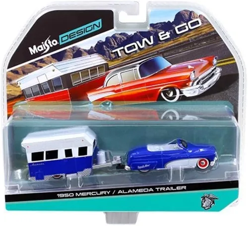 Vista 2 de Maisto 1: 64 Tow & Go - 1950 Mercury/Alameda Trailer Vehículo fundido a troquel
