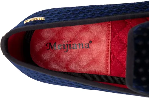 Vista 2 de Meijiana Mocasines para hombre, zapatos de vestir de boda, mocasines sin cordones para hombre, zapatos de traje de esmoquin