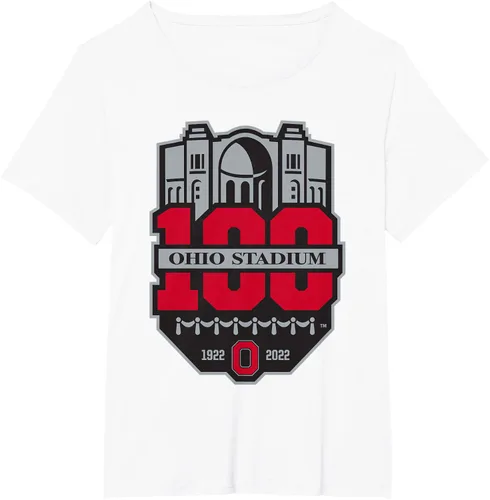 Vista 29 de Camiseta con licencia oficial de los 100 años del logotipo de fútbol del estado de Ohio, Negro