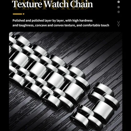 Vista 7 de Taxau Watches for Men, Luxury Stainless Steel Men's Watches, Big Face Dress Men WatchesMen Multifunction Chronograph with Date and
