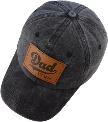 Vista 4 de Regalos para papá para hombres, Dad Est 2024 First Time Father Hat.3D bordado Adjustbale Daddy gorra de béisbol