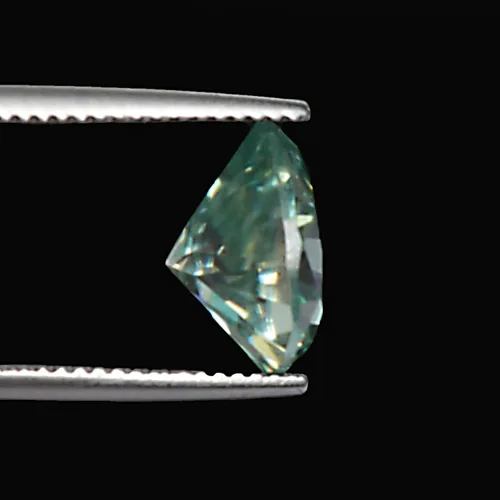 Vista 3 de GEMHUB Moissanita azul de 3.50 quilates de moissanita brillante de corte de pera para la fabricación de colgantes de anillo, Gema, Moissanita