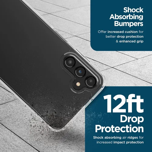 Vista 2 de Case-Mate Funda para Samsung Galaxy A14 5G [protección contra caídas de 12 pies] [carga inalámbrica] Funda transparente resistente para Samsung
