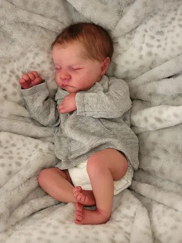 Vista 5 de Pinky Reborn Muñecas de bebé de 19 pulgadas realista recién nacido con cuerpo suave muñeca de juguete para niños pequeños, el mejor regalo