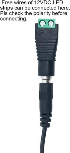 Vista 4 de Fuente de alimentación, transformador LED, 12 V CC 3 amperios, 110 VCA a 12 V CC, salida máxima 3A, 36 W. Enchufe de entrada estándar de 110 VCA