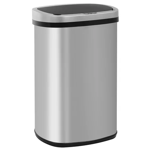 Vista 10 de Furniture of America Verbena - Bote de basura de metal de 13 galones con tapa de sensor de movimiento para cocina, color negro