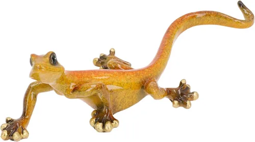 Vista 9 de AB Tools Blue Gecko Lizard Resina Cobertizo de pared Escultura Decoración Estatua Pequeña Casa Ornamento