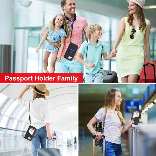 Vista 4 de Evershop RFID Passport Wallet for Family