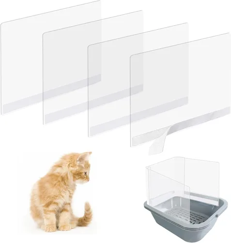 Vista 8 de 3 piezas de caja de arena para gatos escudos para orina, protector contra 3 unidades.