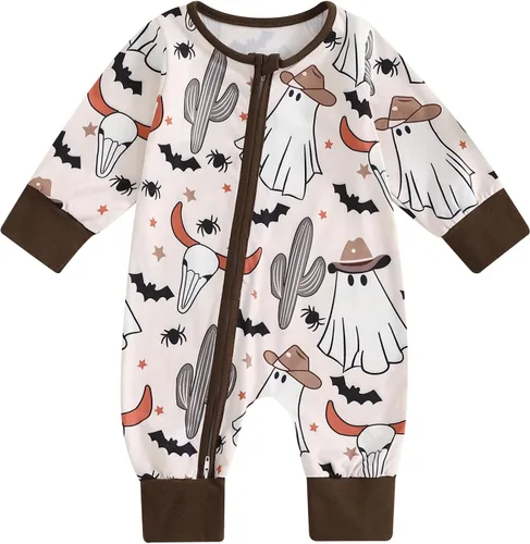 Vista 15 de Mameluco para bebé recién nacido y niña, de 3, 6, 12, 18 meses, ropa de otoño diagonal con cremallera A-Negro