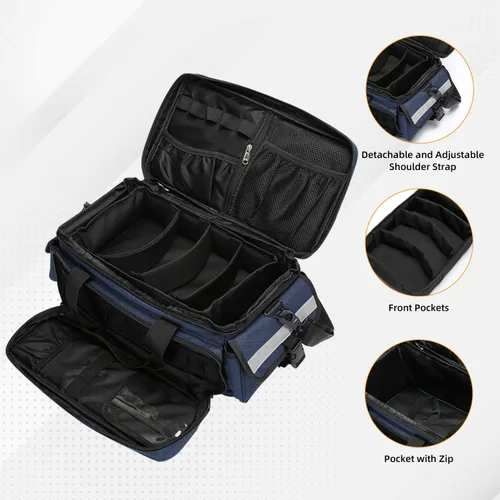 Vista 3 de Bolsa Médica, Bolsa de Primeros Auxilios, Bolsa de Emergencia, Organizador Profesional Bolsa de Trauma para Primeros Respondedores con Divisores