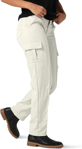 Vista 2 de Lee Pantalón cargo Petite Flex to Go con costuras de tiro medio para mujer