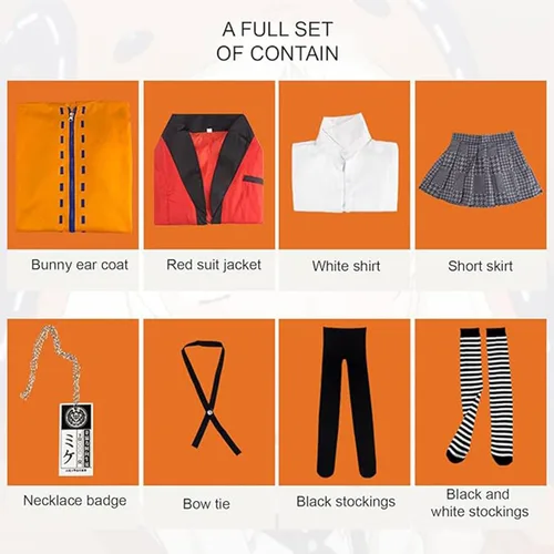 Vista 7 de Taikcsut Runa Yomoduki - Disfraz de cosplay para mujer, Kakegurui Cosplay jugador, uniforme escolar, Halloween, cosplay, conjunto completo