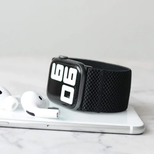 Vista 2 de Tefeca - Correa estampada y elásticada de repuesto para Apple Watch, ultrancha
