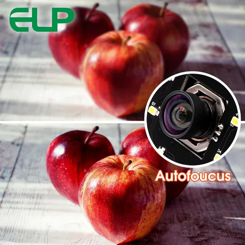 Vista 2 de ELP Cámara USB 4K Visión Nocturna 8MP Autofoco Webcam para Computadora Mini UVC USB2.0 Lightburn Cámara IMX415 USB Cámara de Seguridad Cámara PC
