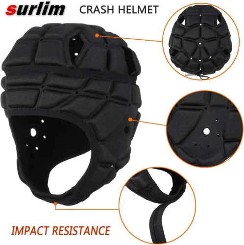 Vista 3 de Rugby Soft Helmet - Casco de fútbol Scrum Cap 7v7 Flag Choose lightweight or Pro 1/2-inch EVA padding, with breathable vents and adjustable fit