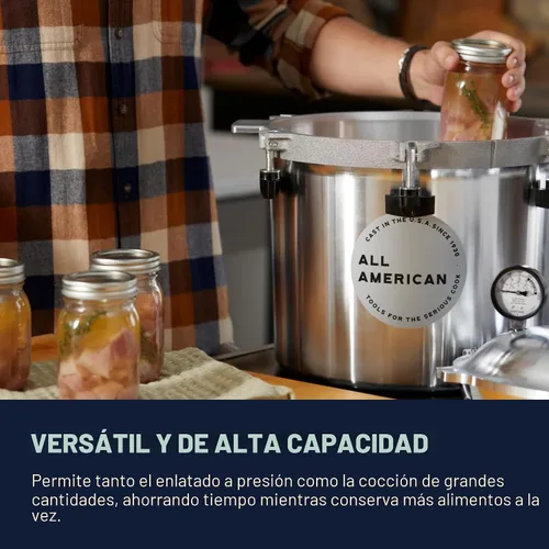 Vista 5 de Olla/envasadora a presión All American, Brushed Silver