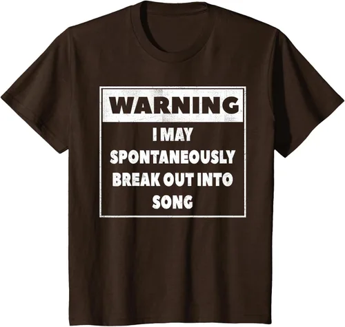 Vista 42 de Advertencia I may Spontaneously romper en canción camiseta