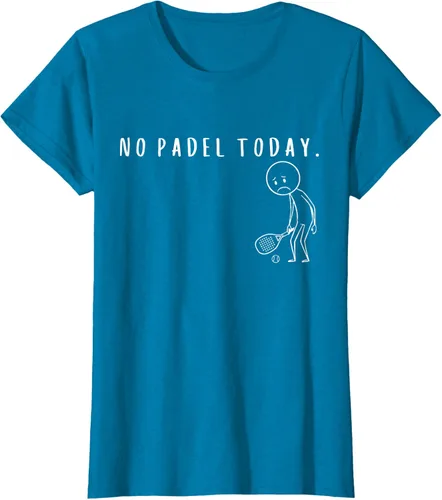 Vista 79 de No Padel Today Funny Padel Stickman Padel Playera Jugador de Tenis