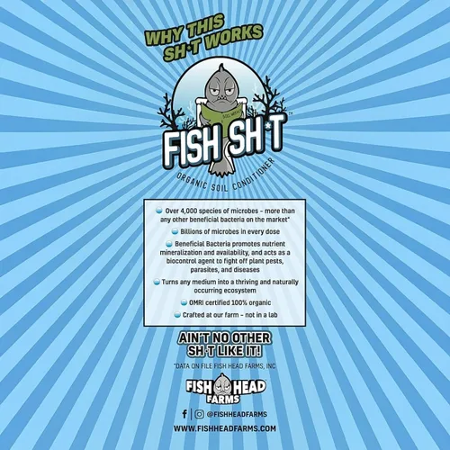 Vista 8 de Fish Head Farms - Acondicionador orgánico de suelo para mejorar el rendimiento y el sabor. Mejora la eficiencia de los fertilizantes. Útil tanto